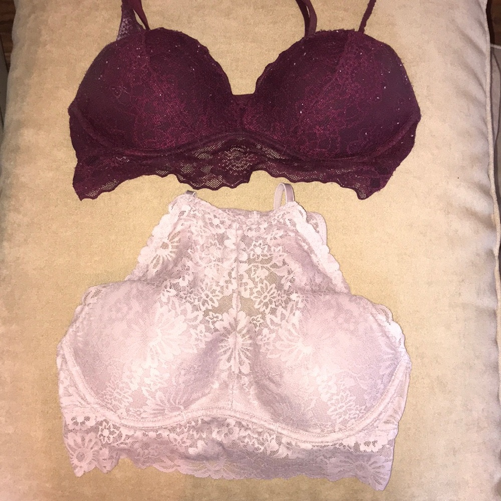 Two lace bras